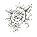 Create an image with the full description of the tattoo: Placement and Size: Area: The tattoo extends tattoo design idea