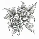Create an image with the full description of the tattoo: Placement and Size: Area: The tattoo extends tattoo design idea