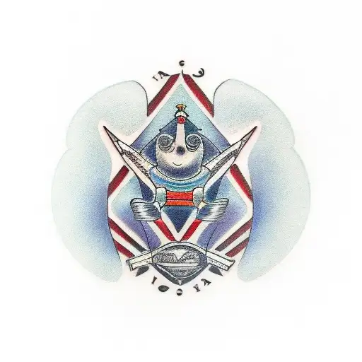 „Patience”, „assiduity”, cars, „family”, „nordic” tattoo design idea