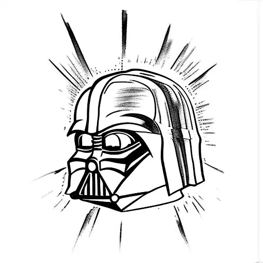 darth vader tattoo design idea