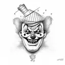 buggy the clown tattoo design idea