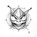 oogie boogie from nightmare before christmas tattoo design idea