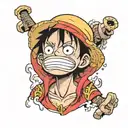 monkey d luffy tattoo design idea