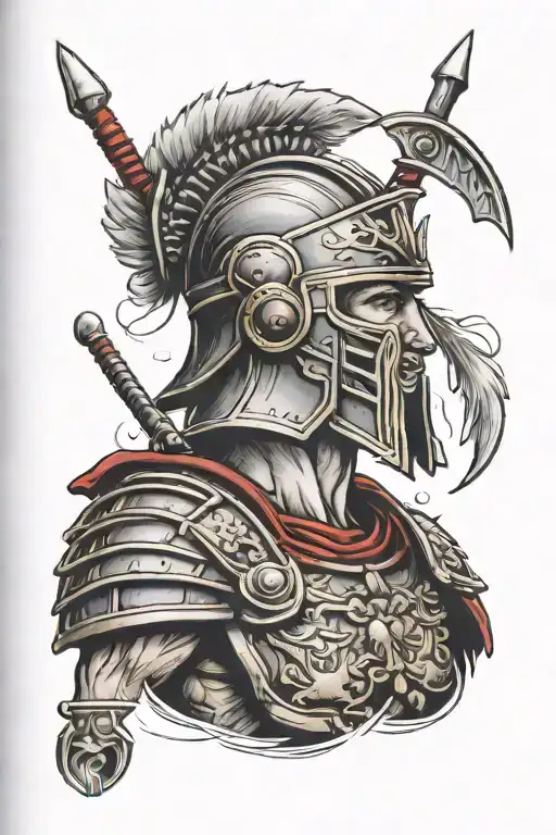 Roman legion tattoo design idea