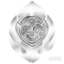 fingerprint maori style tattoo design idea