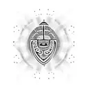 fingerprint maori style tattoo design idea