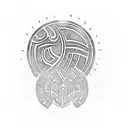 fingerprint maori style tattoo design idea