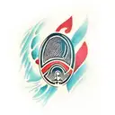 fingerprint tattoo design idea