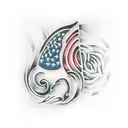 fingerprint tattoo design idea