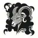 ram tattoo design idea