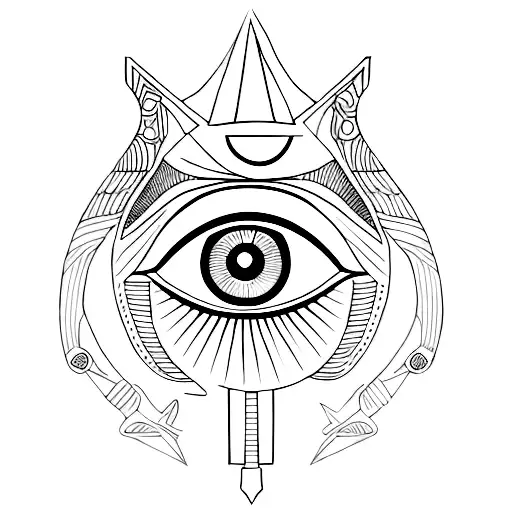 Eye of Ra tattoo design idea