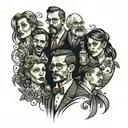 Tattoo about a memorable day, reunion of 4 people from all over the world German, Russian and Jew and a lot of alcohol tattoo design idea