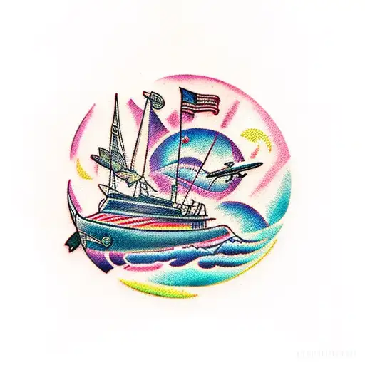  travel coordinates tattoo design idea