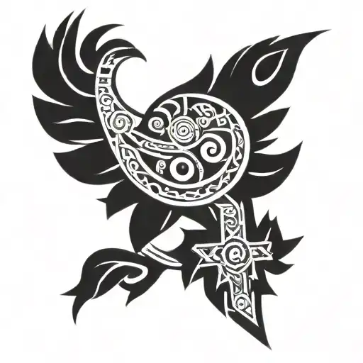 Aztec tribal tattoo tattoo design idea