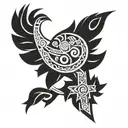 Aztec tribal tattoo tattoo design idea