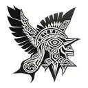 Aztec tribal tattoo tattoo design idea