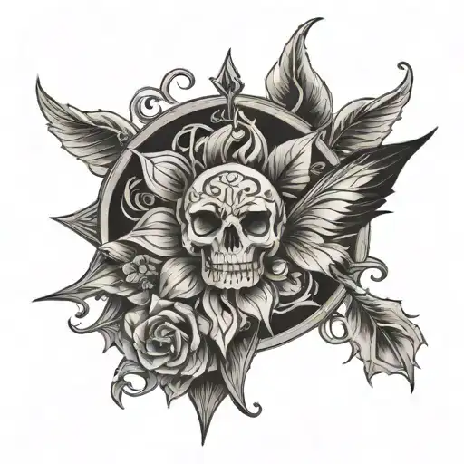 Blitz, Windrose, Exkalibur, Tristan 19.01.2019, Luna 13.06.2022 tattoo design idea