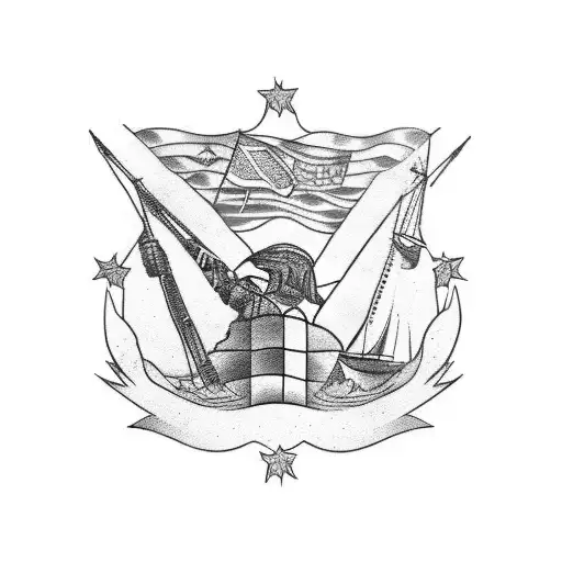 islas malvinas tattoo design idea