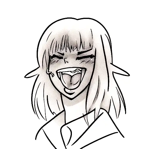 ahegao tattoo design idea