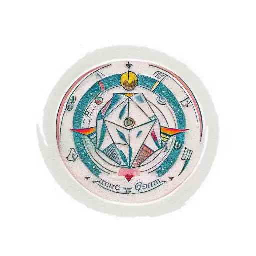 signo zodiacal de tierra tattoo design idea