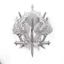 weapons tattoo design idea