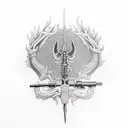 weapons tattoo design idea