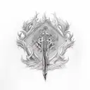 weapons tattoo design idea