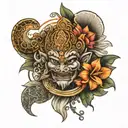 bali 1 tattoo design idea