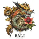 bali 1 tattoo design idea