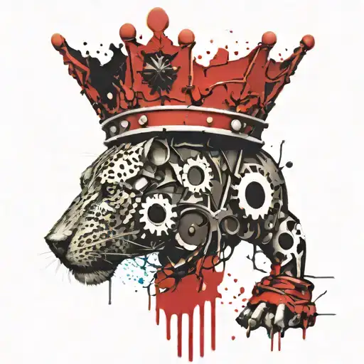 r crown made tattoo design idea
