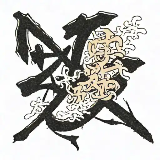 this japanese word " たたかえ" written in hiragana in tradional japanese calligraphy with brush style, around it or incorpor tattoo design idea