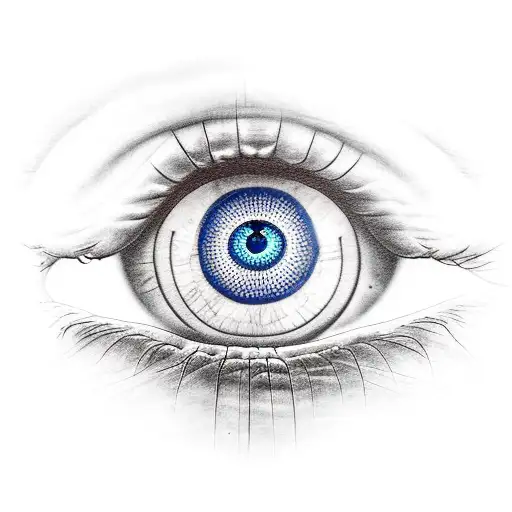 Evil Eye tattoo design idea