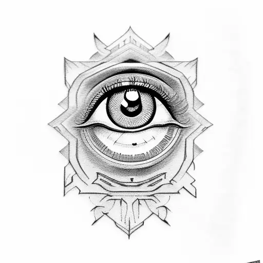 Evil Eye tattoo design idea