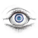 Evil Eye tattoo design idea