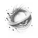 Evil Eye tattoo design idea