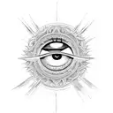 Evil Eye tattoo design idea