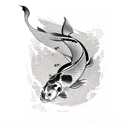 Koi Fish tattoo design idea