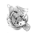 Koi Fish tattoo design idea