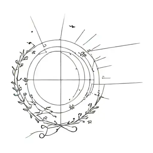 "i'd give you the sun" in cursive underneath half a sun tattoo design idea
