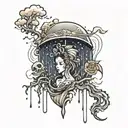 rain tattoo design idea