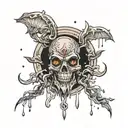 rain tattoo design idea