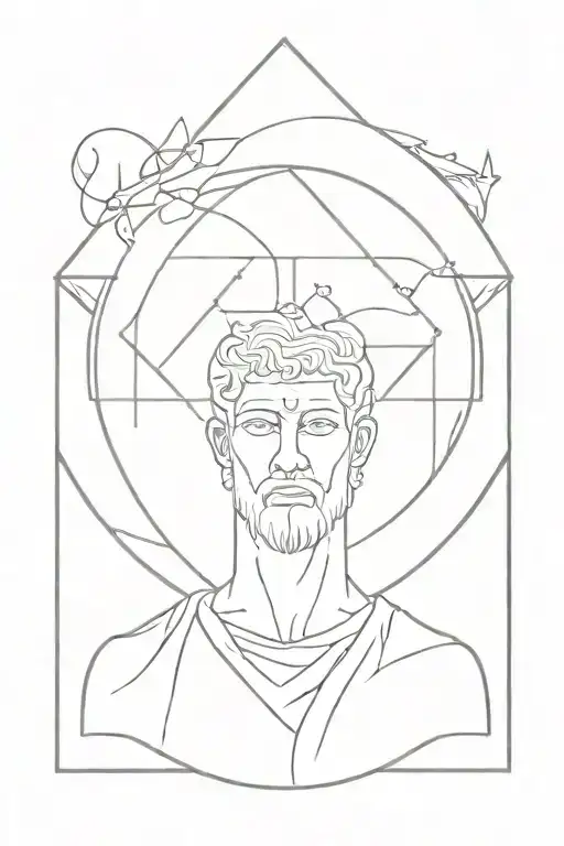 stoic philosophy tattoo design idea