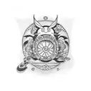 Doraemon  tattoo design idea