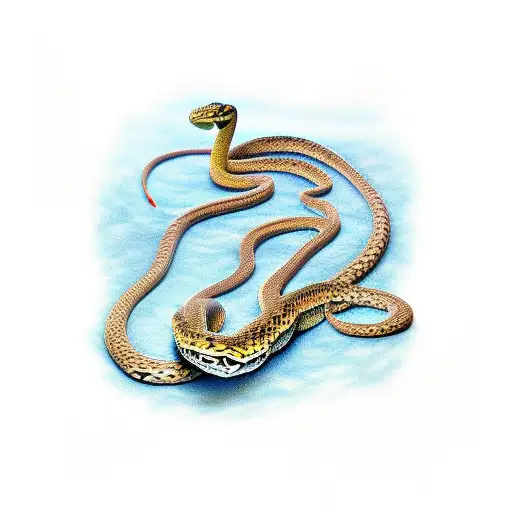 diabetic snake cool crows tattoo design idea
