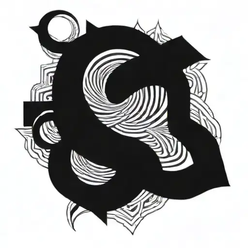 meander  tattoo design idea