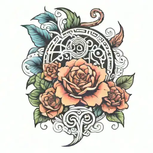 meander  tattoo design idea