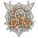 meander  tattoo design idea