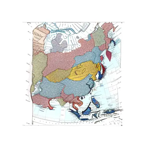 the trench border map of the allies and germany in ww1 tattoo tattoo design idea