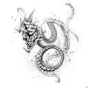 GYARADOS tattoo design idea