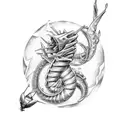 GYARADOS tattoo design idea